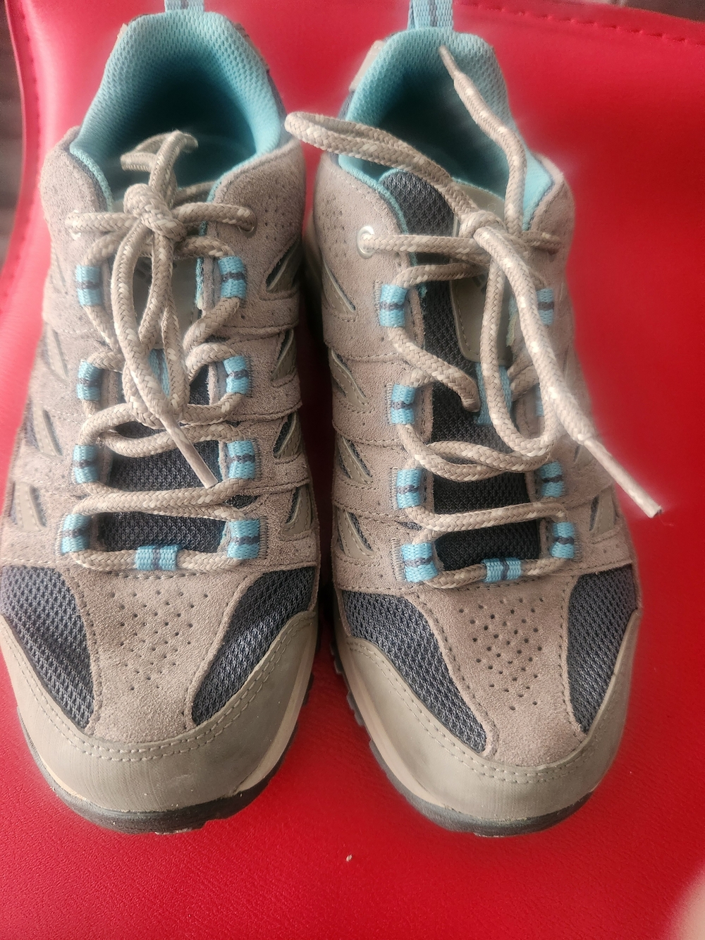 Columbia Gray and Teal Women's Athletic Walking Shoes